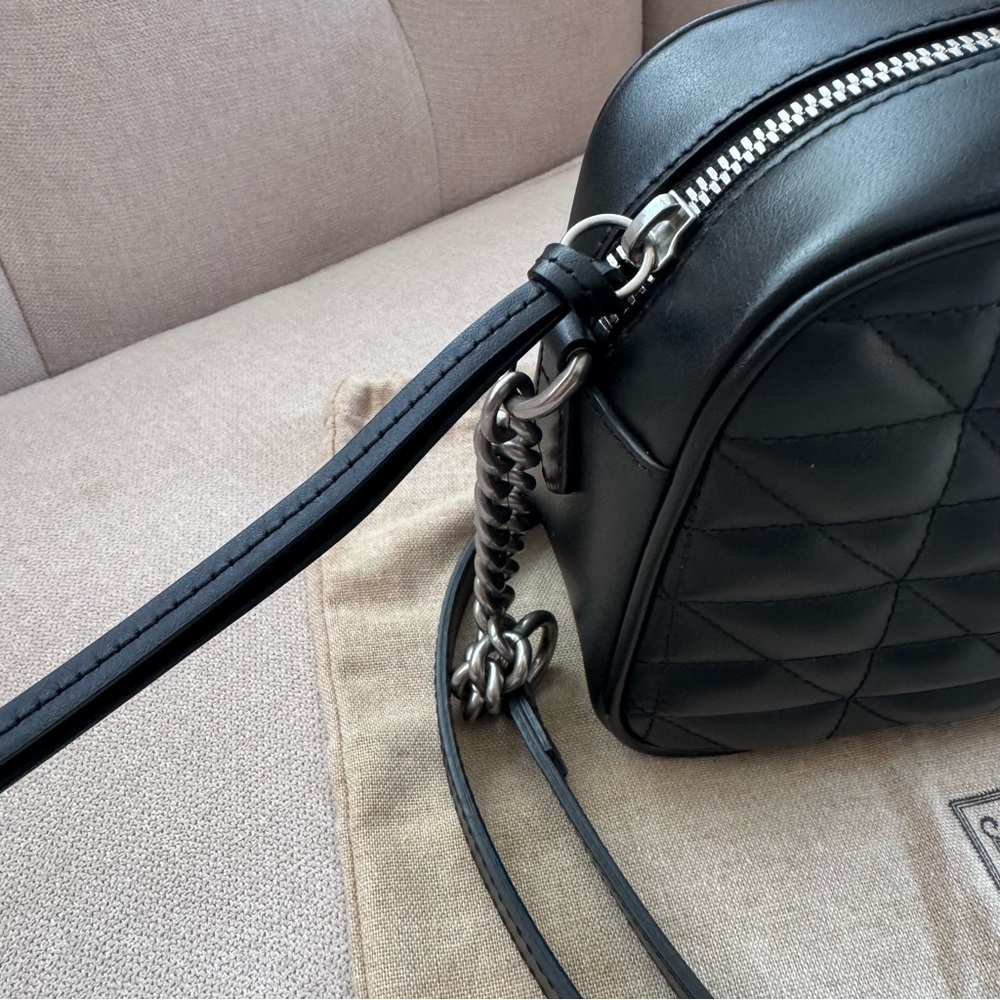 Authentic Gucci Marmont Mixed Matelasse Bag in Black with silver hardware - Picture 4 of 11
